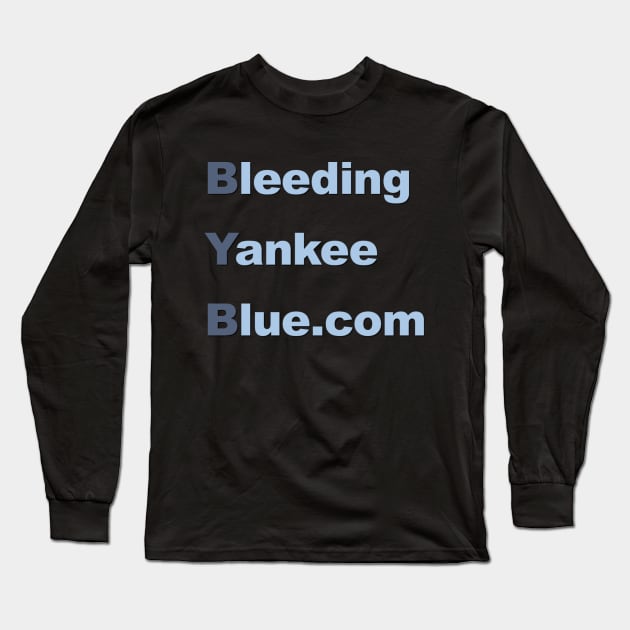 Alternate Design- Bleeding Yankee Blue Long Sleeve T-Shirt by Bleeding Yankee Blue